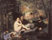 Edouard Manet Le dejeuner sur I-Herbe France oil painting reproduction